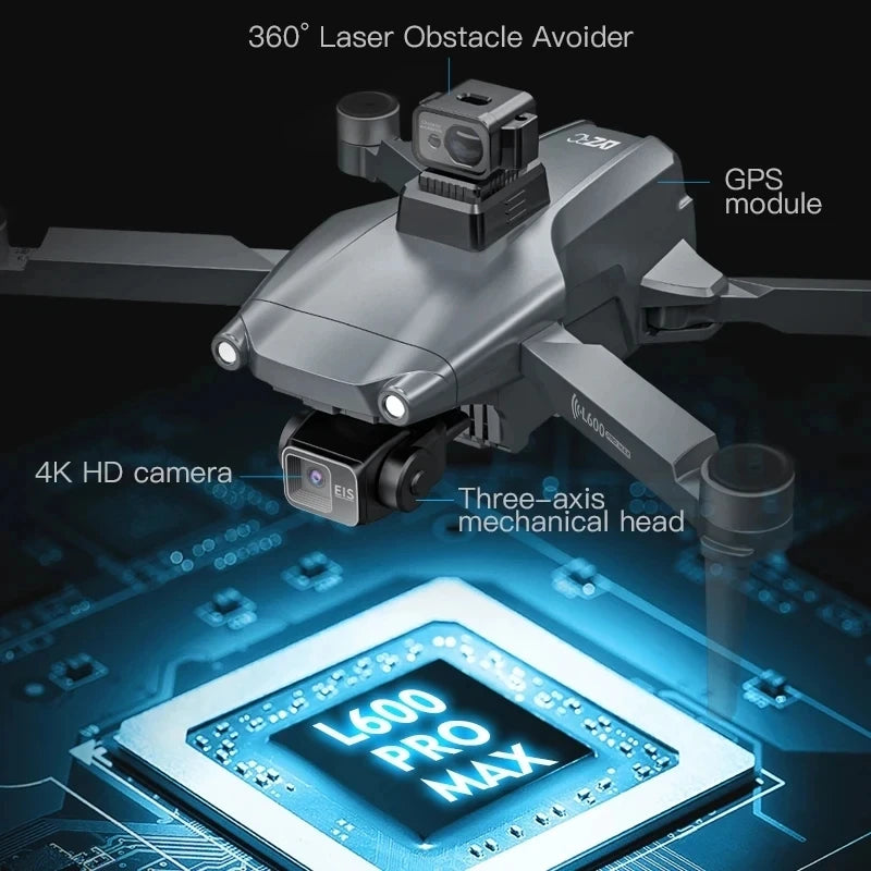 L600 Pro max drone met camera 4K PTZ