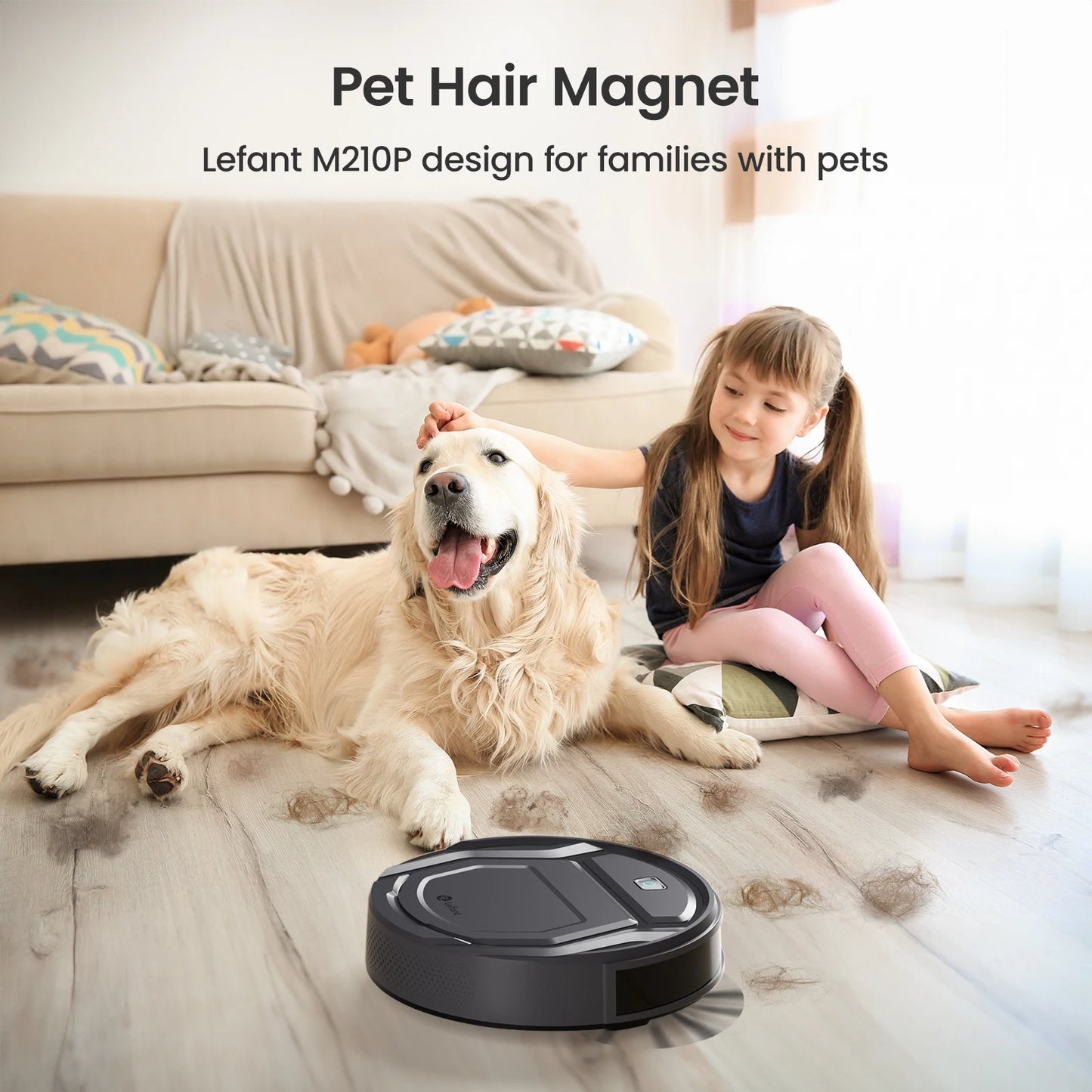 M210 Pro Robotstofzuiger – Slimmer, Krachtiger, Efficiënter 120min 2200Pa
