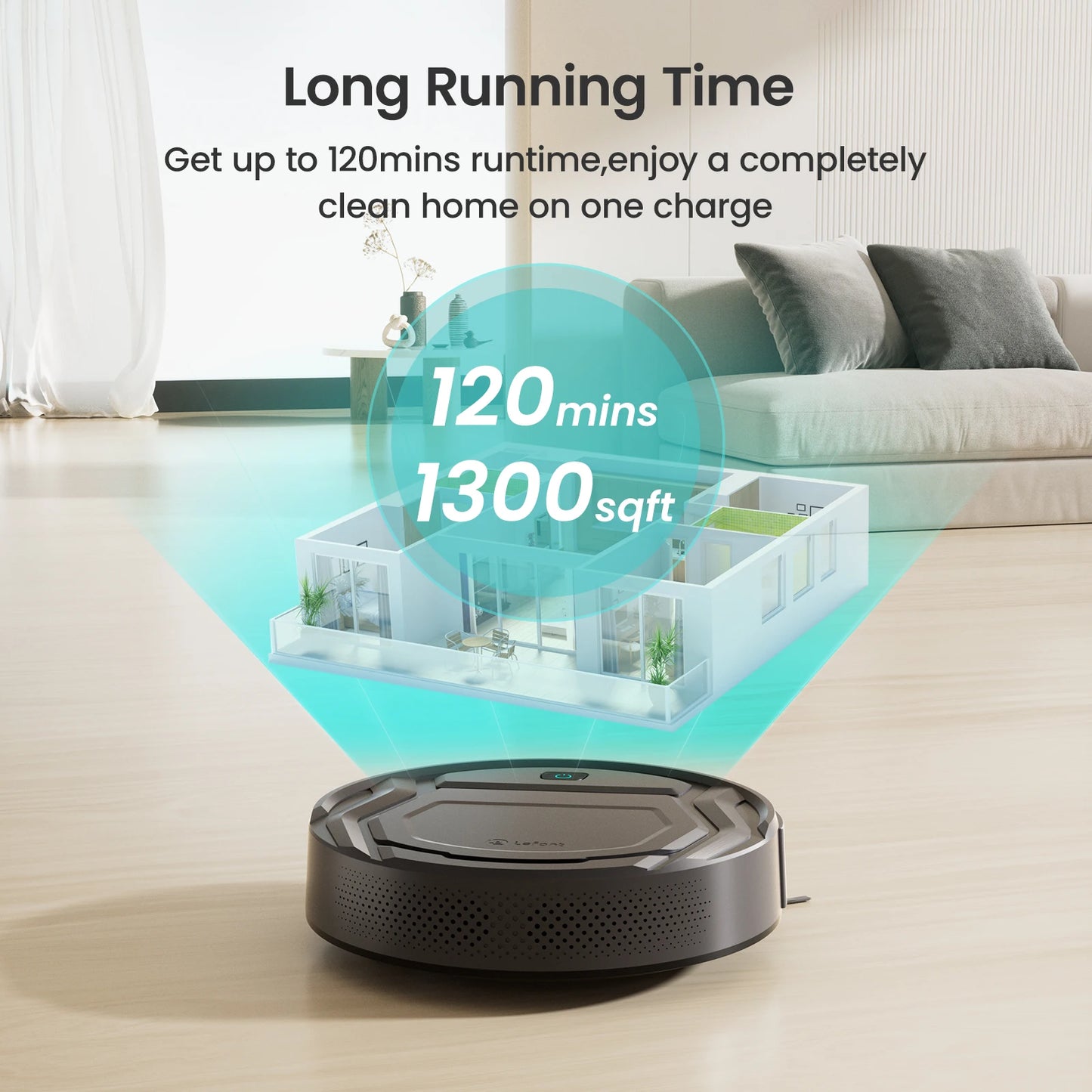 M210 Pro Robotstofzuiger – Slimmer, Krachtiger, Efficiënter 120min 2200Pa