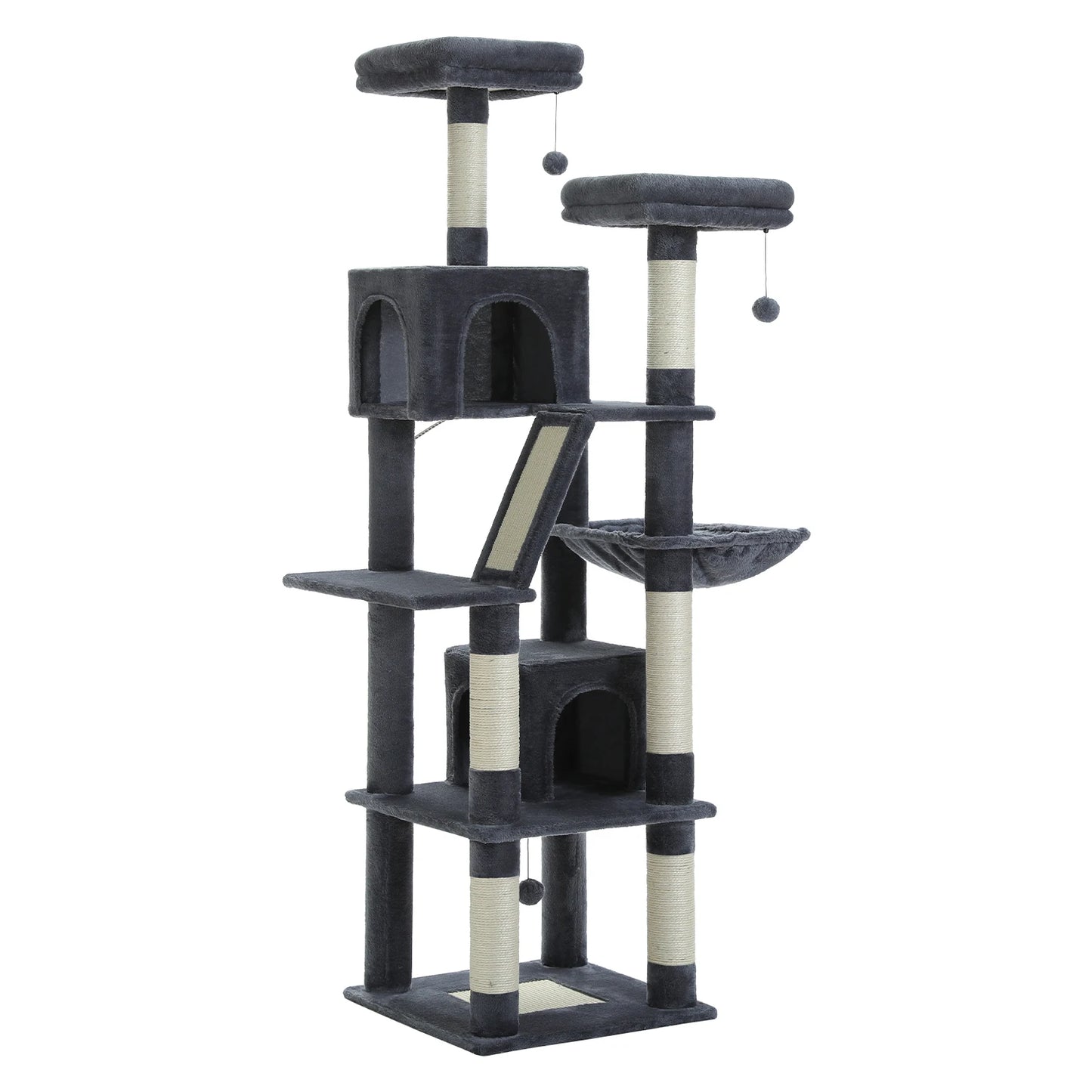 Luxe Multi Level Katten krabpaal met Pluche Condo en Speelopties