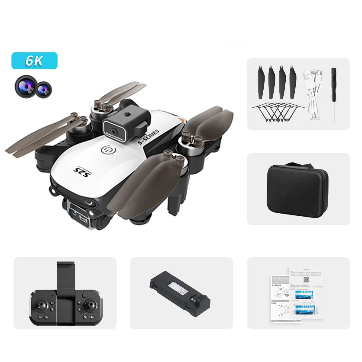 S2d Mini drone met camera 6K resolutie