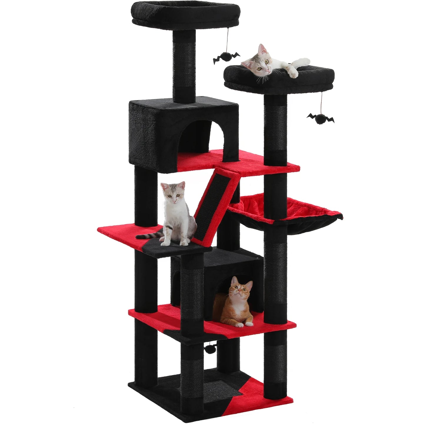 Luxe Multi Level Katten krabpaal met Pluche Condo en Speelopties