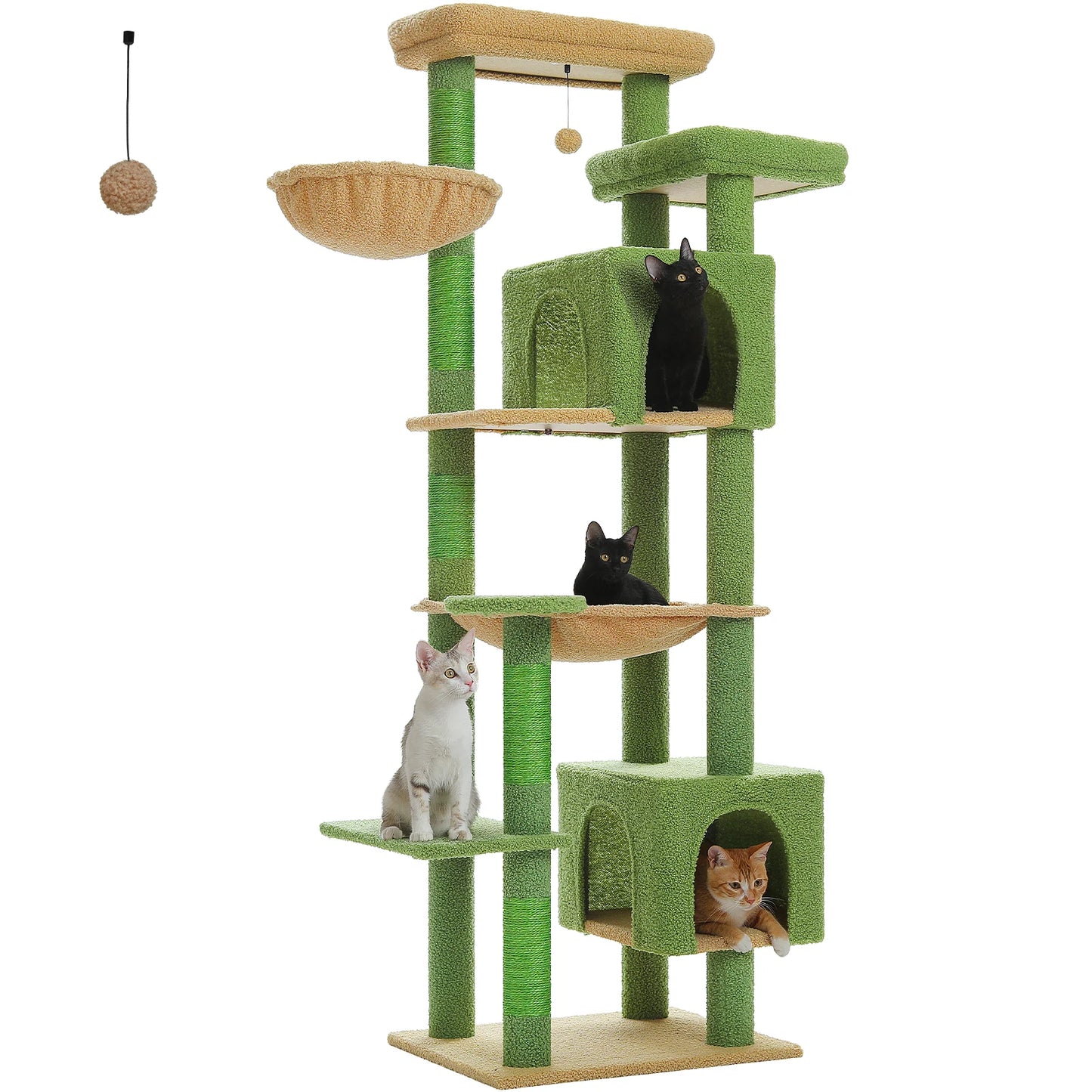Luxe Multi Level Katten krabpaal met Pluche Condo en Speelopties