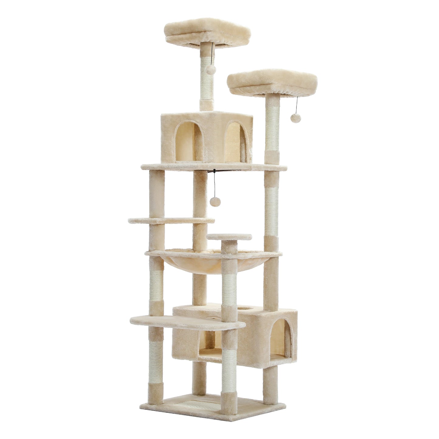 Luxe Multi Level Katten krabpaal met Pluche Condo en Speelopties